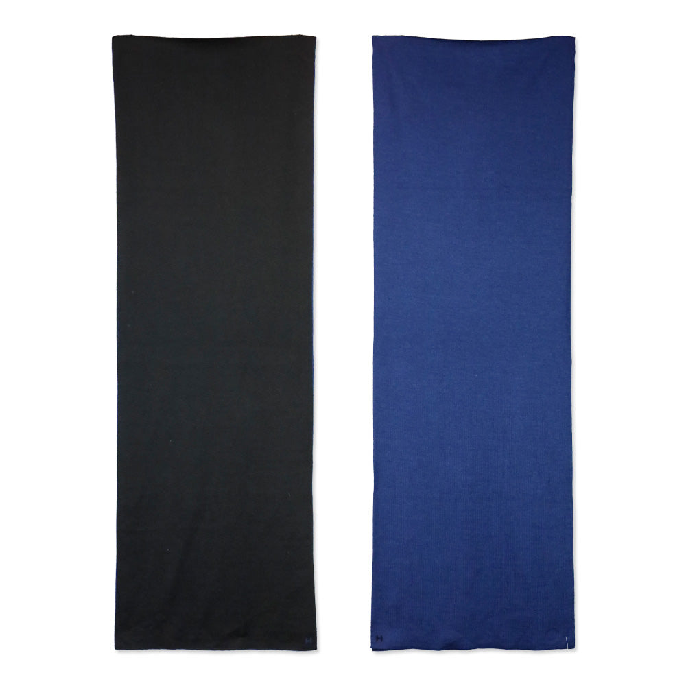 Hermès Black/Blue Cashmere Silk Aller-Retour Scarf