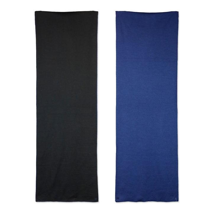 Hermès Black/Blue Cashmere Silk Aller-Retour Scarf