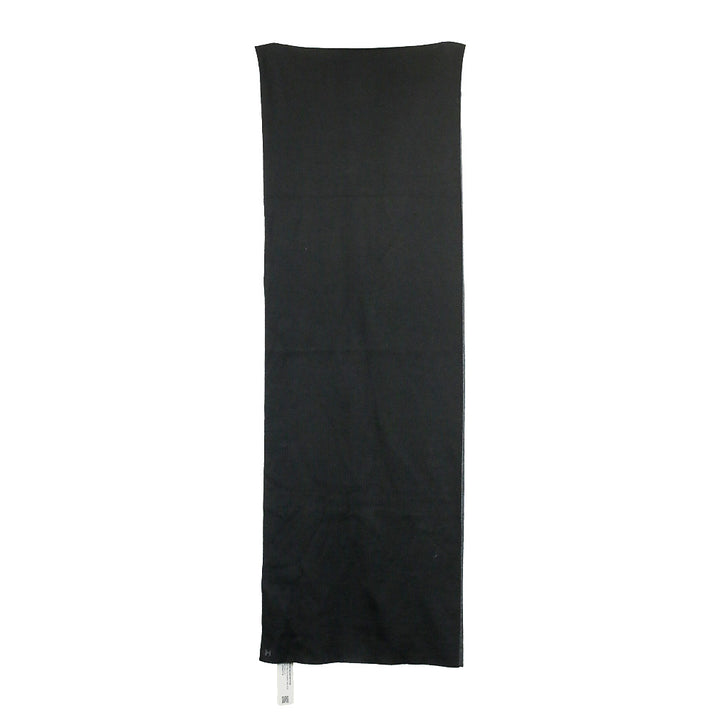 Hermès Black/Flannelle Cashmere Silk Aller-Retour Scarf