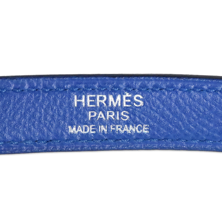 Hermès Bleu Hydra Epsom Sellier Kelly 32 with Palladium Hardware