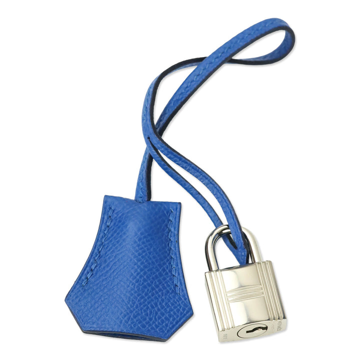 Hermès Bleu Hydra Epsom Sellier Kelly 32 with Palladium Hardware
