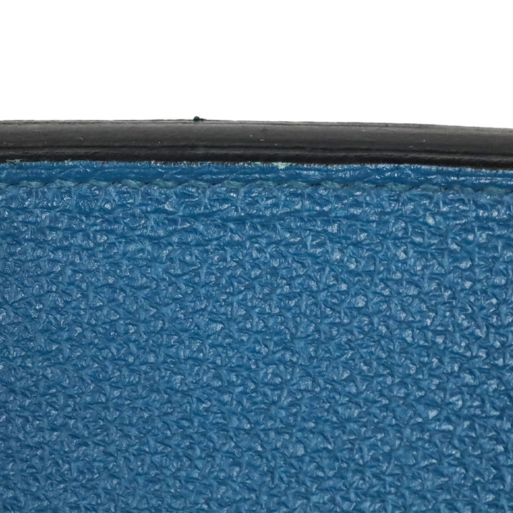 Hermès Bleu de Galice Taurillon Clémence Retourne Birkin 35 with Palladium Hardware