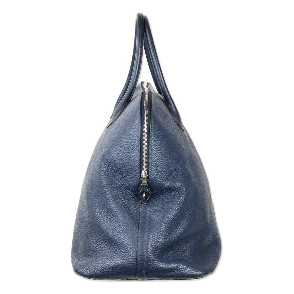 Hermès Blue Agate Clemence Bolide Relax 45 Bag