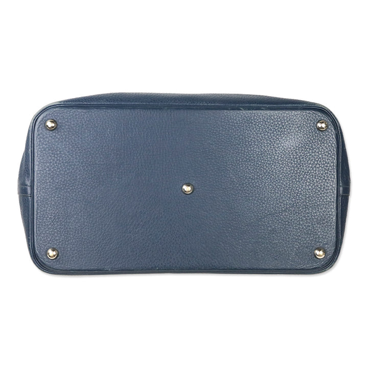 Hermès Blue Agate Clemence Bolide Relax 45 Bag