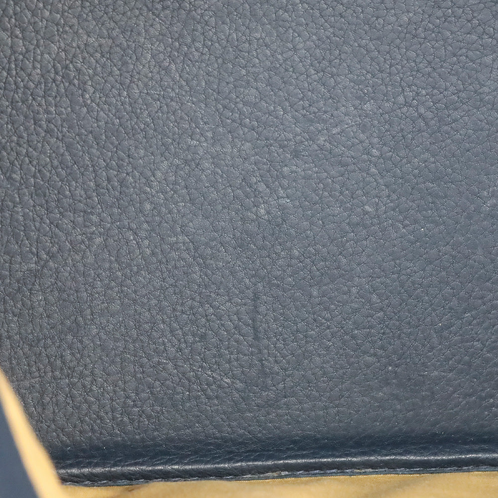 Hermès Blue Agate Clemence Bolide Relax 45 Bag