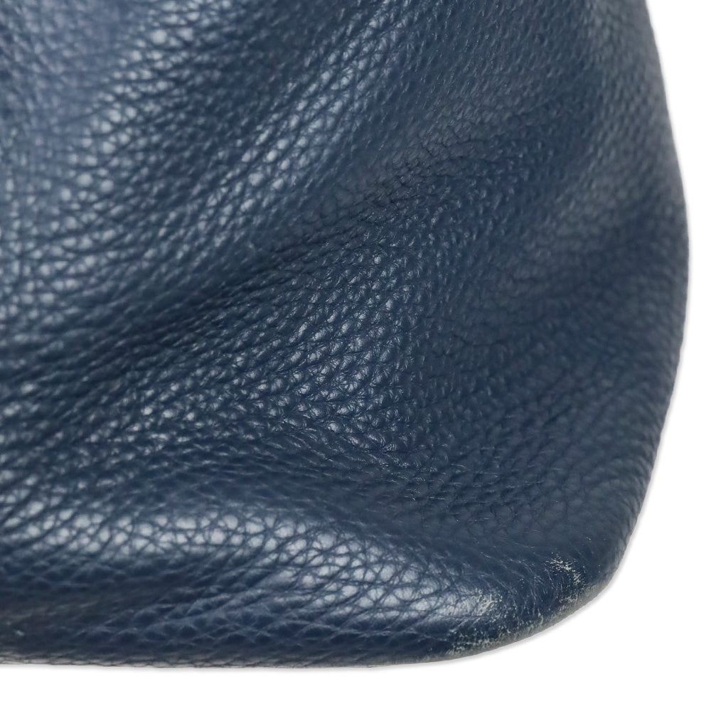 Hermès Blue Agate Clemence Bolide Relax 45 Bag
