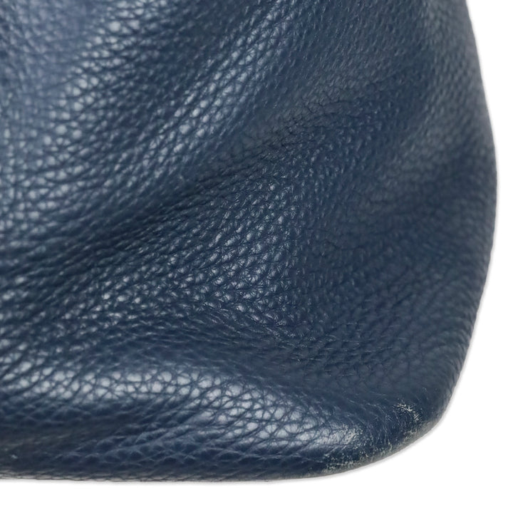 Hermès Blue Agate Clemence Bolide Relax 45 Bag