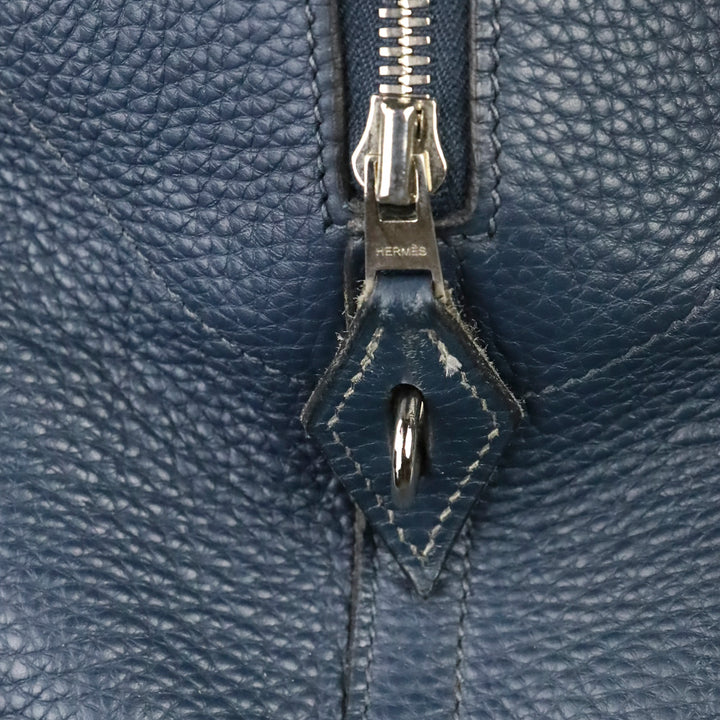 Hermès Blue Agate Clemence Bolide Relax 45 Bag