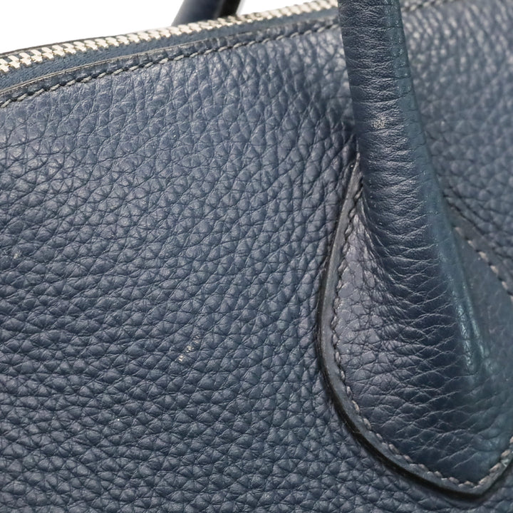 Hermès Blue Agate Clemence Bolide Relax 45 Bag