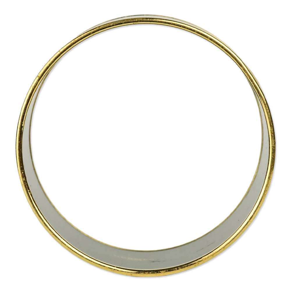 Hermès Blue/Black Brandebourgs Printed Enamel Extra Wide Bangle Bracelet