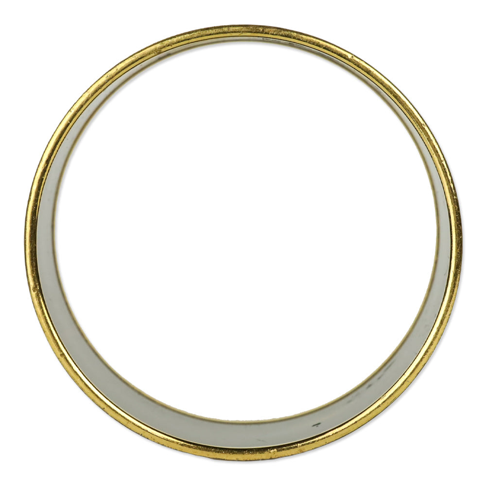 Hermès Blue/Black Brandebourgs Printed Enamel Extra Wide Bangle Bracelet