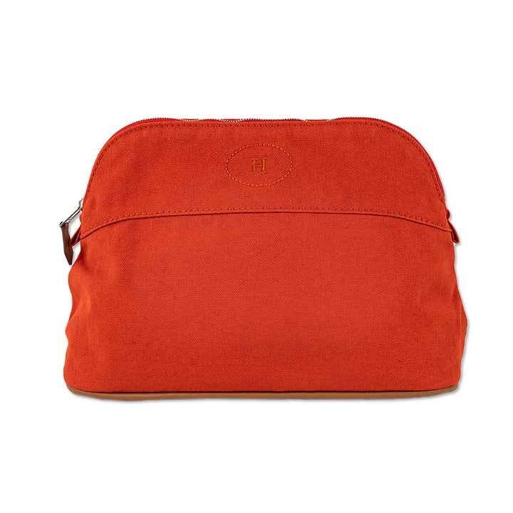 Hermes Orange Toile Bolide Mini Case