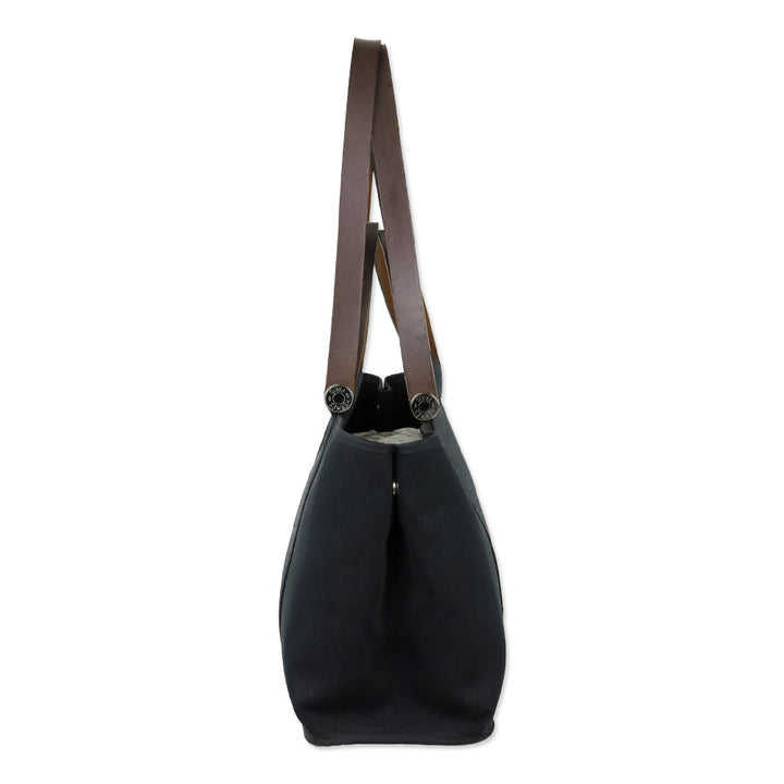 Hermès Cabag Elan Toile and Leather 39
