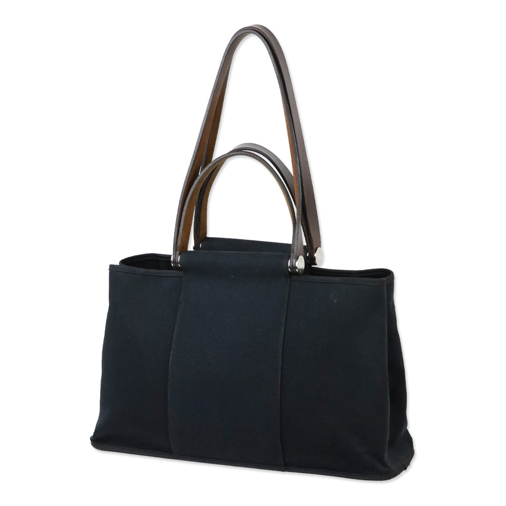 Hermès Cabag Elan Toile and Leather 39