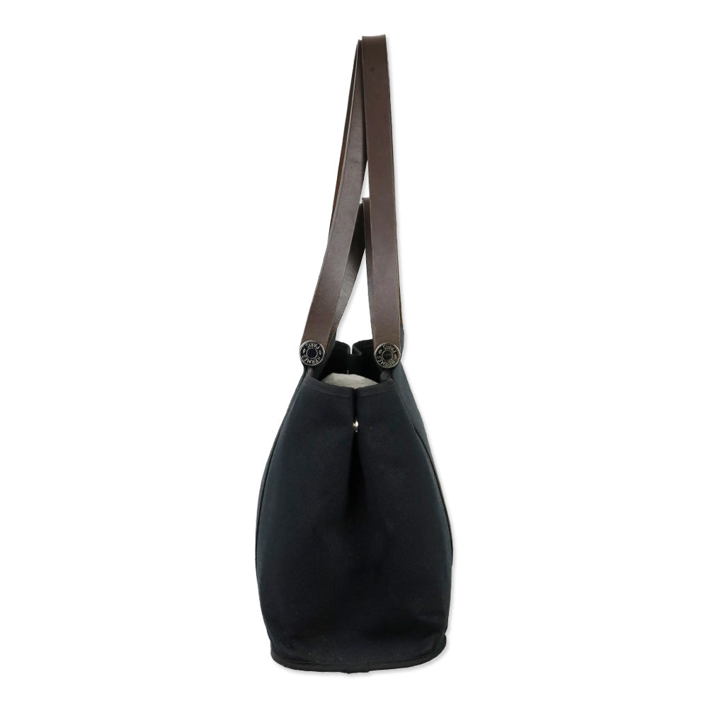 Hermès Cabag Elan Toile and Leather 39