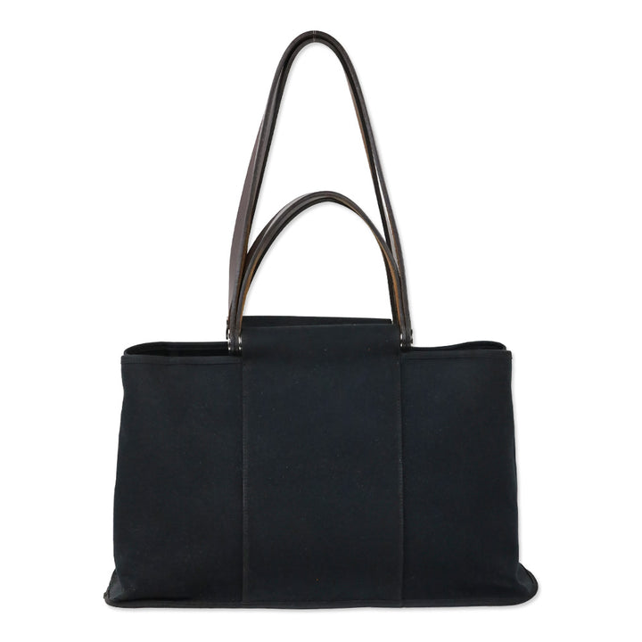 Hermès Cabag Elan Toile and Leather 39