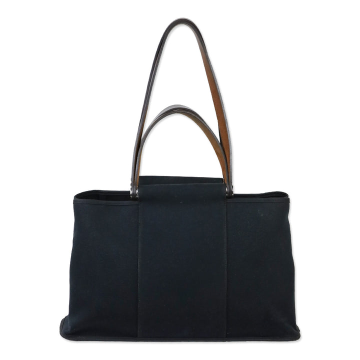 Hermès Cabag Elan Toile and Leather 39