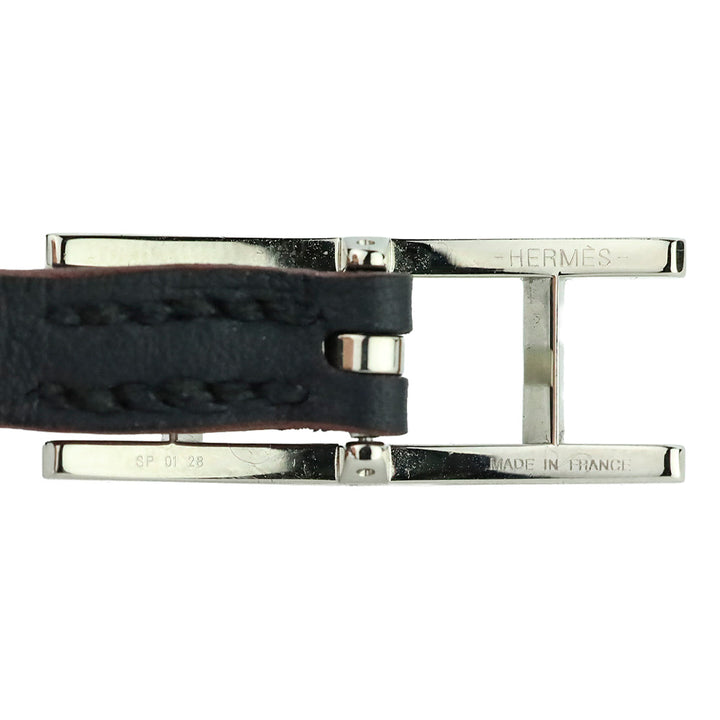 Hermès Cobalt Blue/Black Behapi Double Tour Bracelet