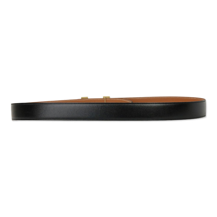 Hermès Constance Belt Buckle & Reversible Macassar/Gold Leather Strap