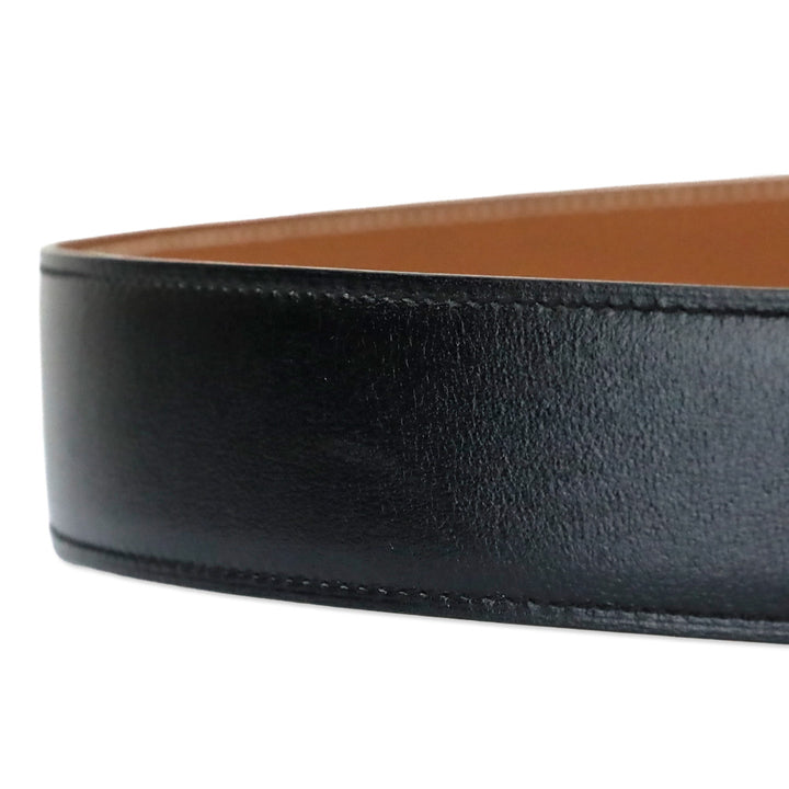 Hermès Constance Belt Buckle & Reversible Macassar/Gold Leather Strap