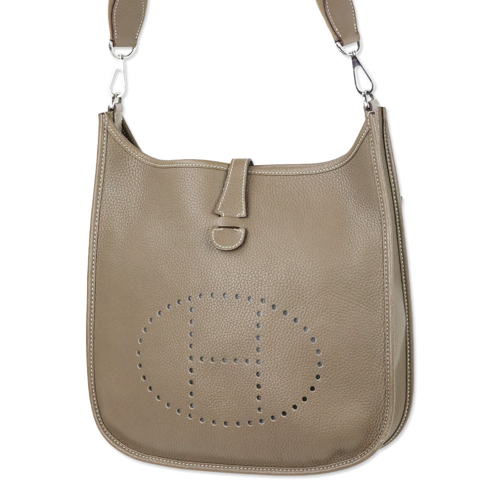 Hermès Étoupe Clemence Evelyne III 29 Palladium Hardware