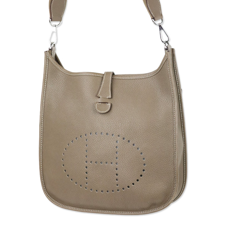 Hermès Étoupe Clemence Evelyne III 29 Palladium Hardware