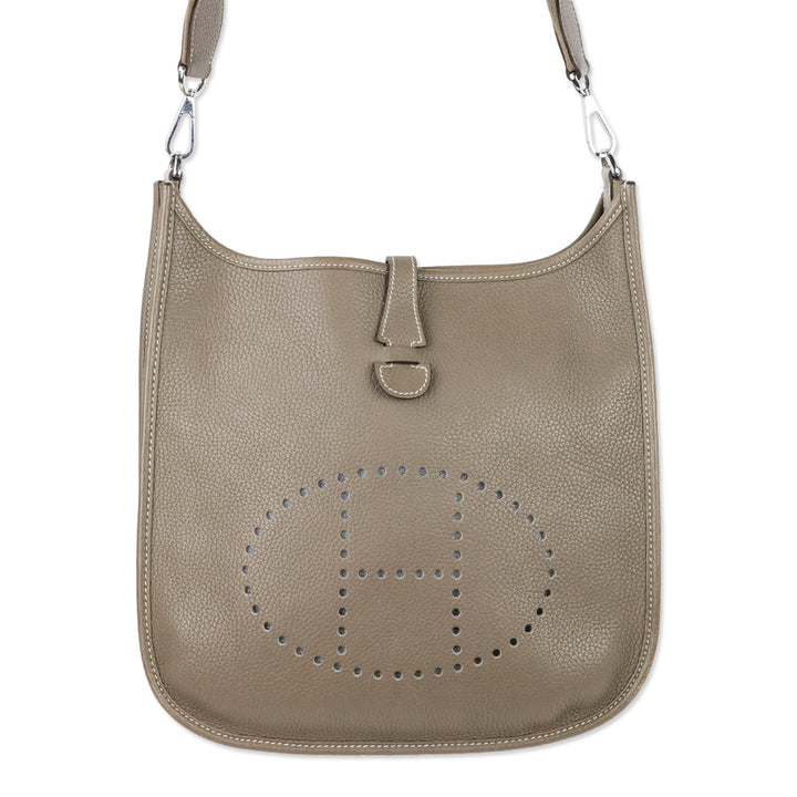 Hermès Étoupe Clemence Evelyne III 29 Palladium Hardware