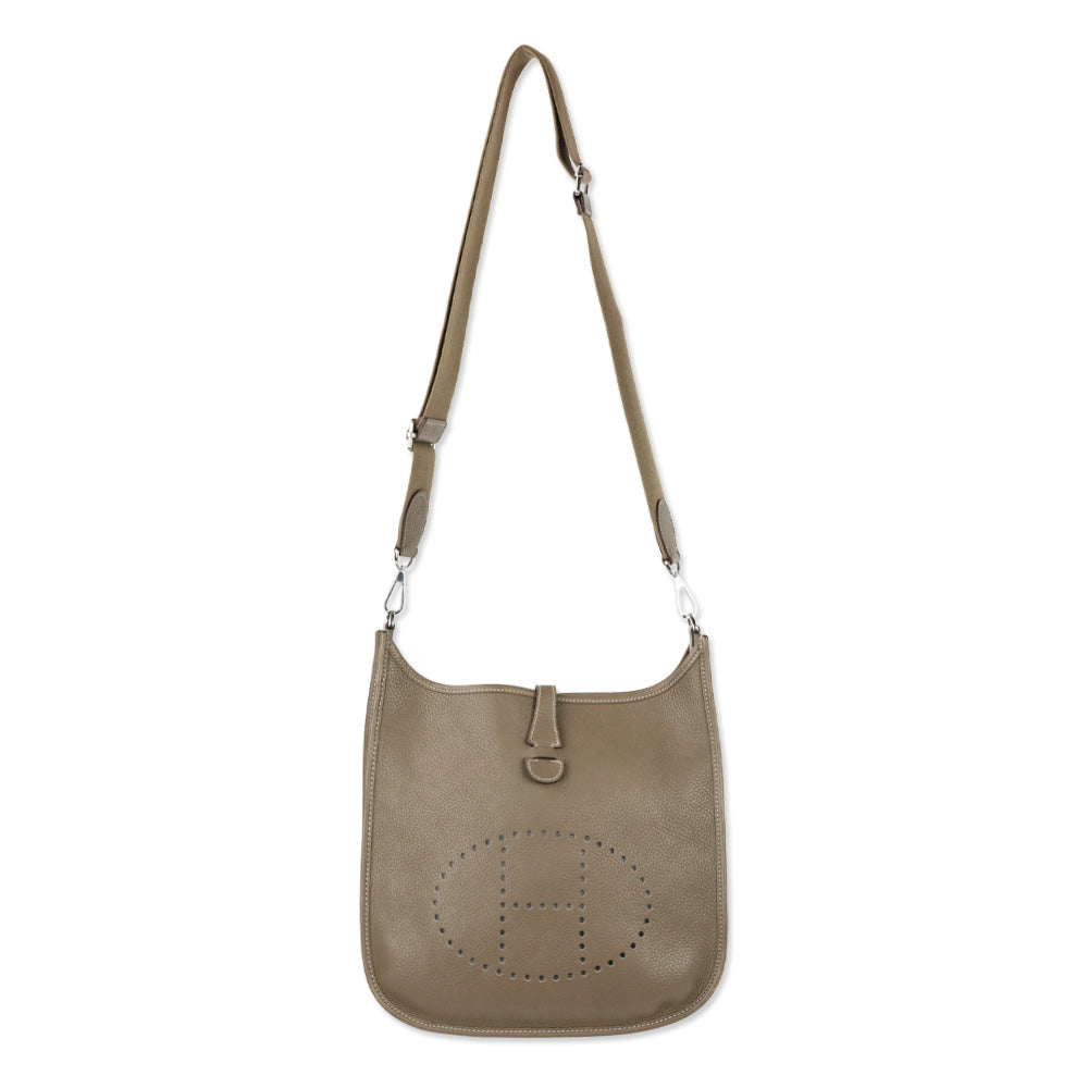 Hermès Étoupe Clemence Evelyne III 29 Palladium Hardware