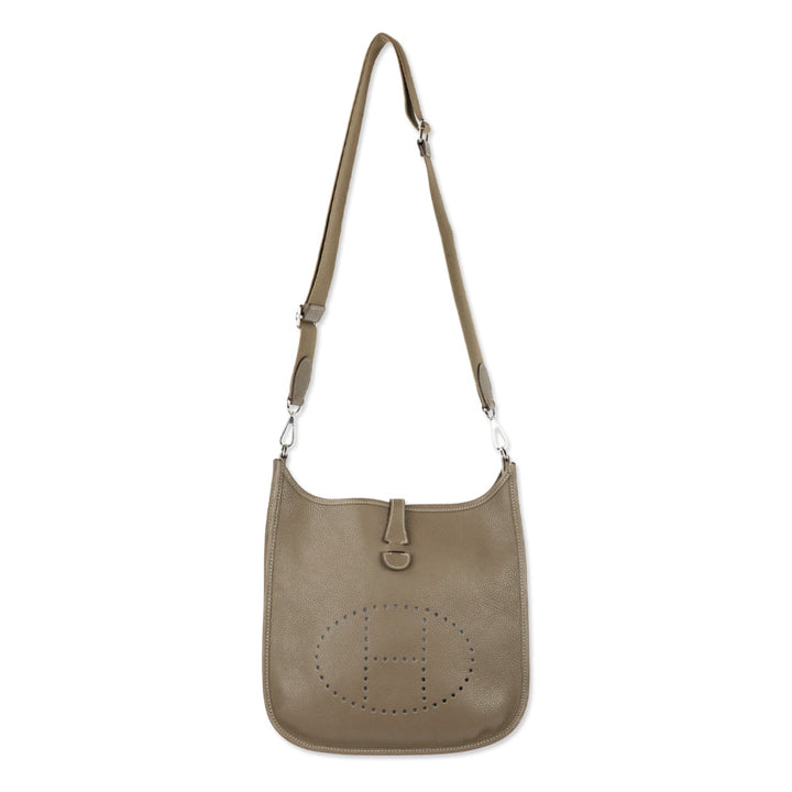 Hermès Étoupe Clemence Evelyne III 29 Palladium Hardware