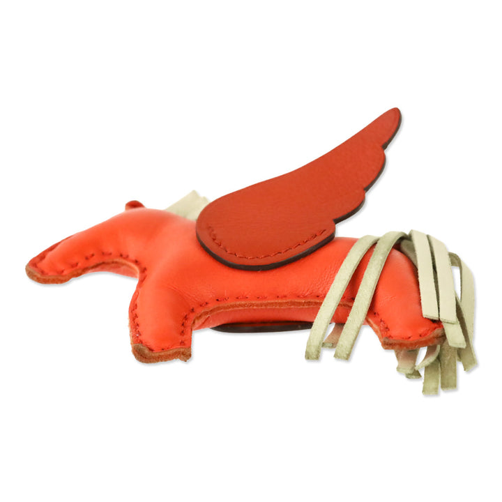 Hermès Feu Leather Rodeo Pegase PM Charm