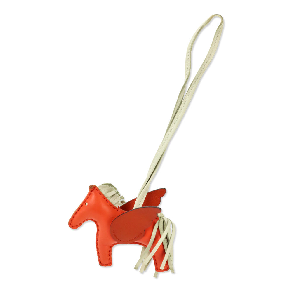 Hermès Feu Leather Rodeo Pegase PM Charm