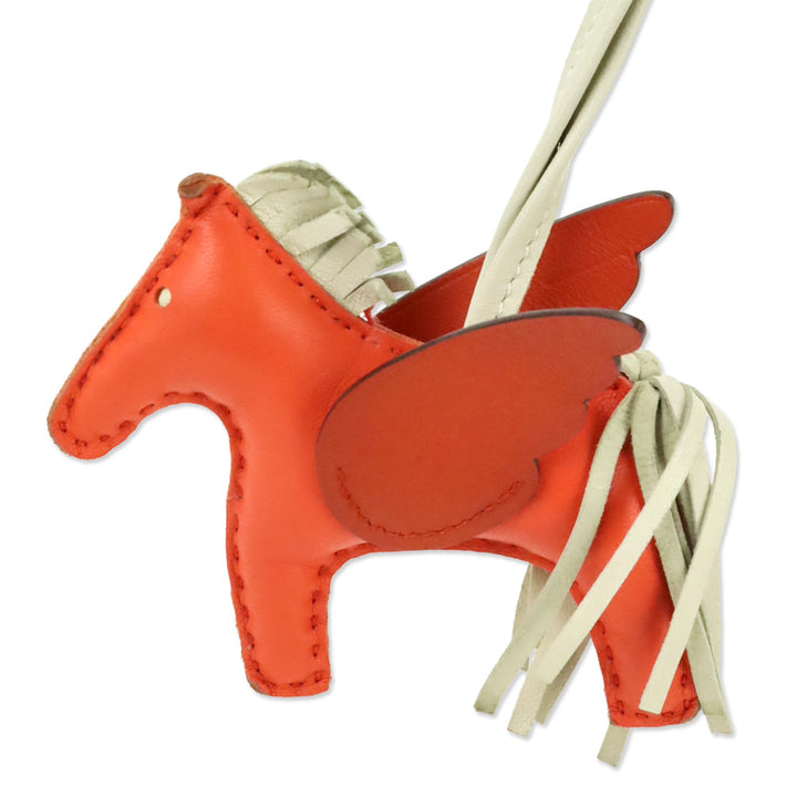 Hermès Feu Leather Rodeo Pegase PM Charm