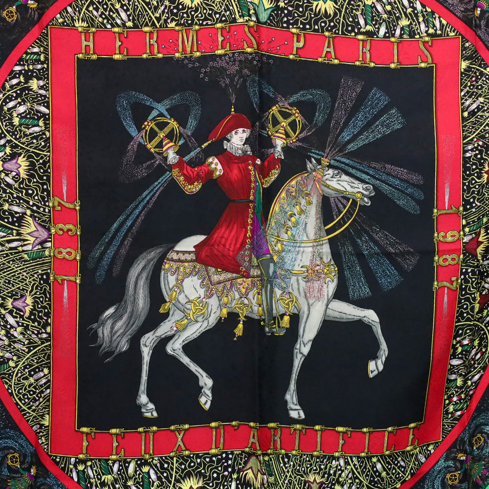 Hermès Feux D'Artifice Silk Scarf