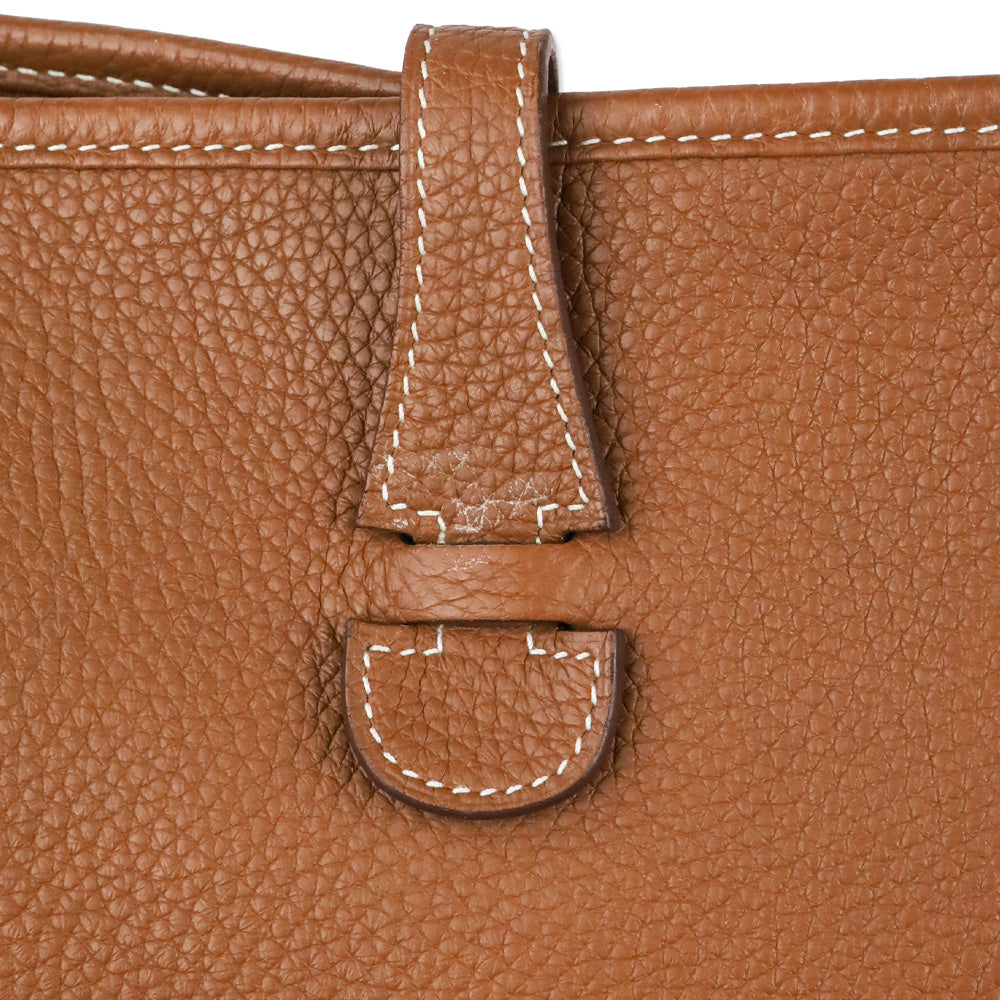 Hermès Gold Clemence Evelyne III 29 Silver Hardware