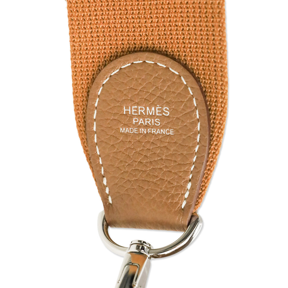 Hermès Gold Taurillon Clemence Evelyne III 29 PM in Palladium Hardware