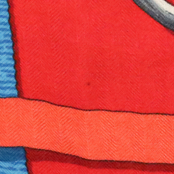 Hermès Green/Pink/Blue Mors à Jouets Chemise Cashmere 140 Shawl