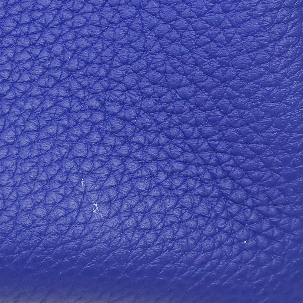 Hermès HSS Bicolor Bleu Électrique and Gris Mouette Togo Retourne Birkin 35 with Brushed Palladium Hardware