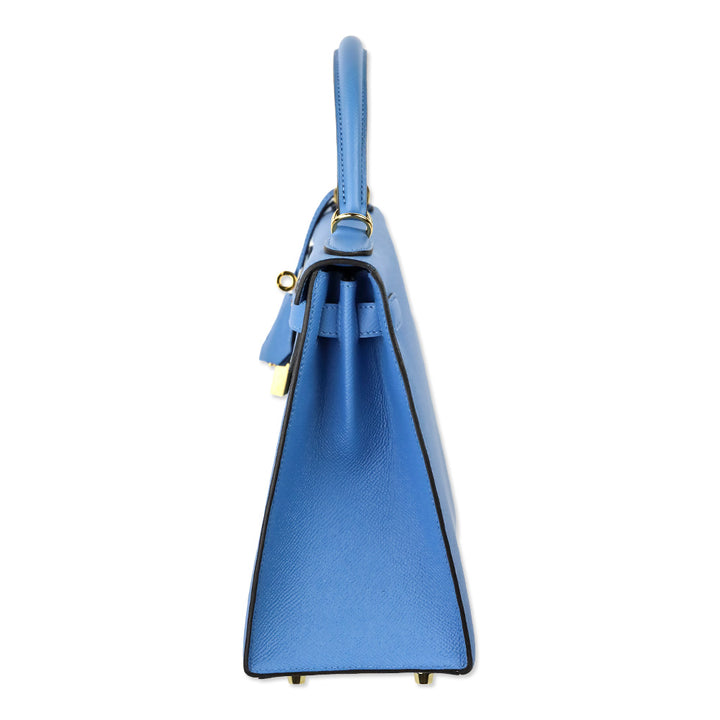 Hermès Kelly 28 Bleu Paradise Epsom Sellier with Gold Hardware