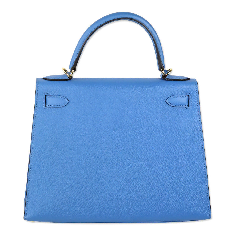 Hermès Kelly 28 Bleu Paradise Epsom Sellier with Gold Hardware