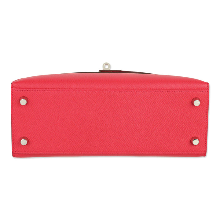 Hermès Rose Extreme Epsom Sellier Kelly 25 with Palladium Hardware