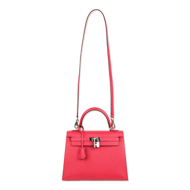 Hermès Rose Extreme Epsom Sellier Kelly 25 with Palladium Hardware