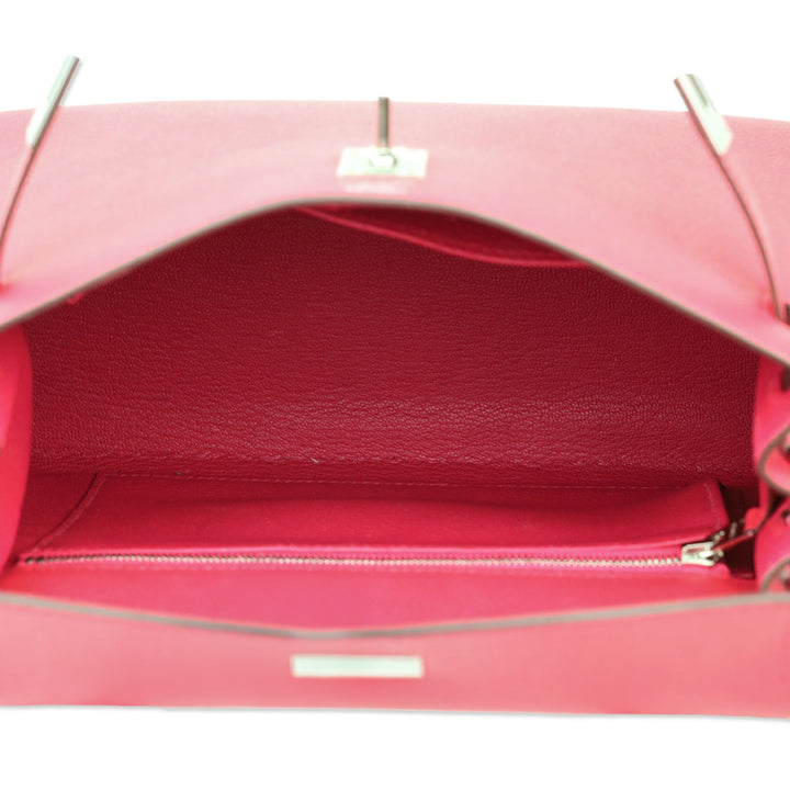 Hermès Rose Extreme Epsom Sellier Kelly 25 with Palladium Hardware