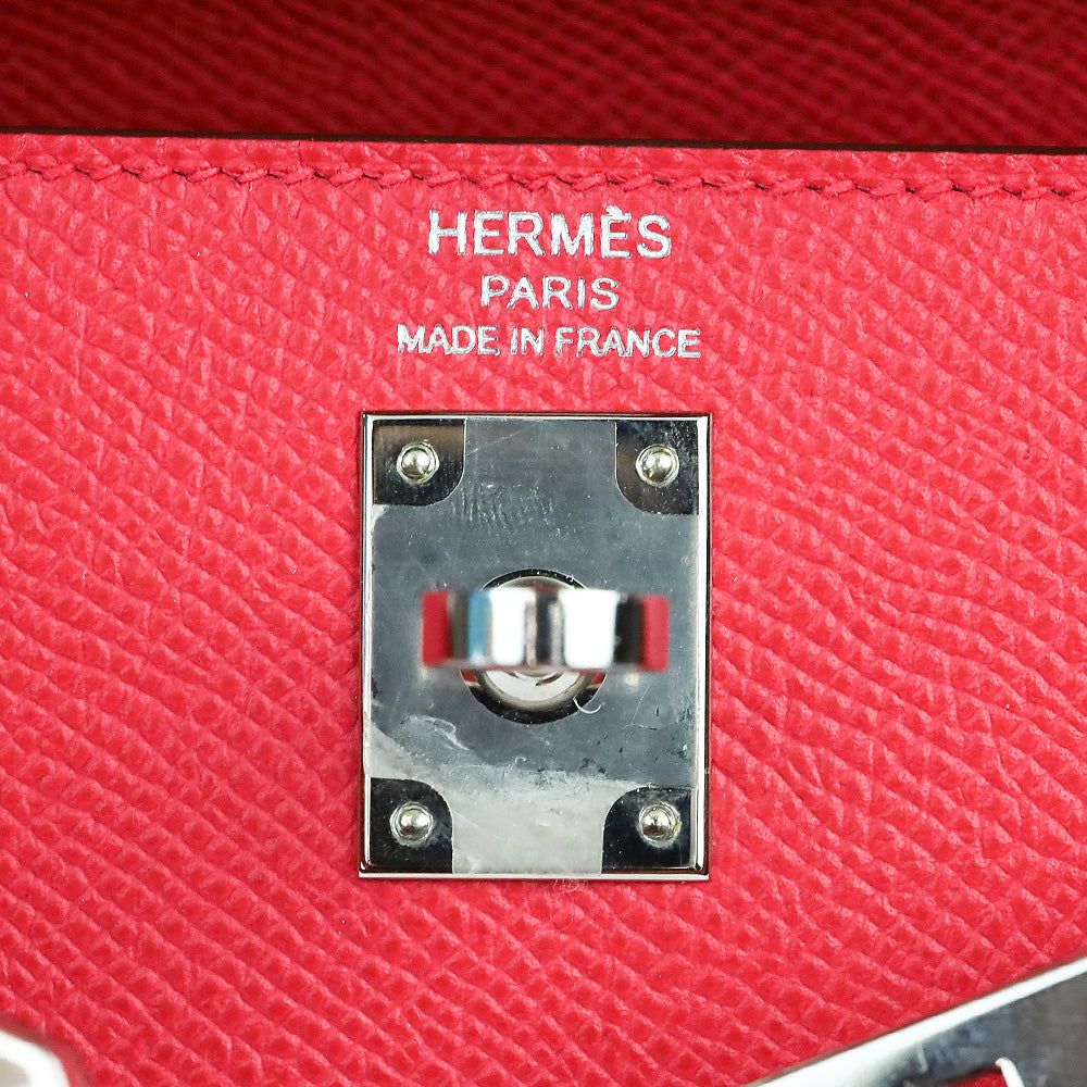 Hermès Rose Extreme Epsom Sellier Kelly 25 with Palladium Hardware