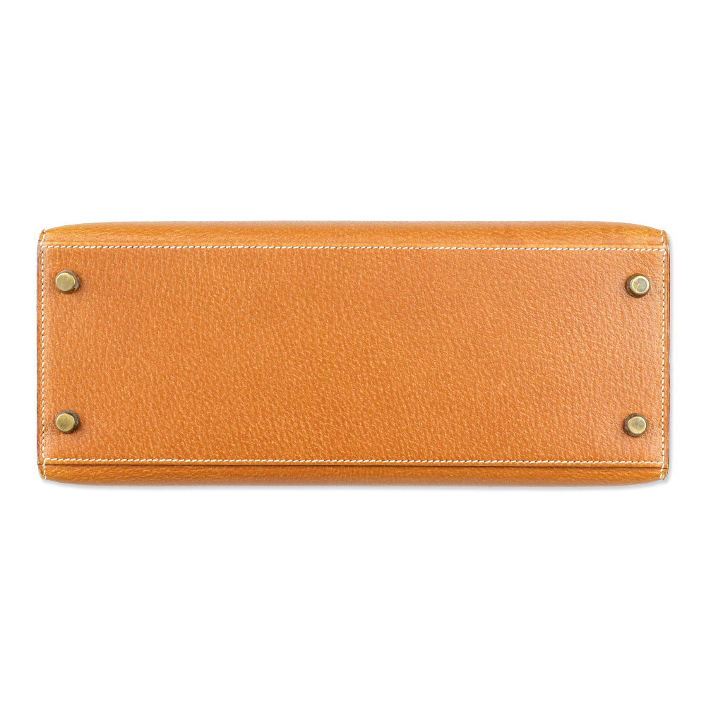 Hermès Kelly Sellier 28 Naturel Sable Peau Porc Gold Hardware