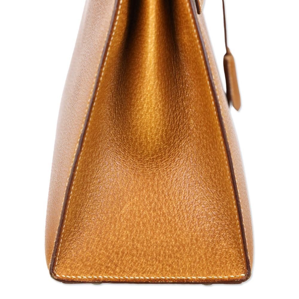 Hermès Kelly Sellier 28 Naturel Sable Peau Porc Gold Hardware