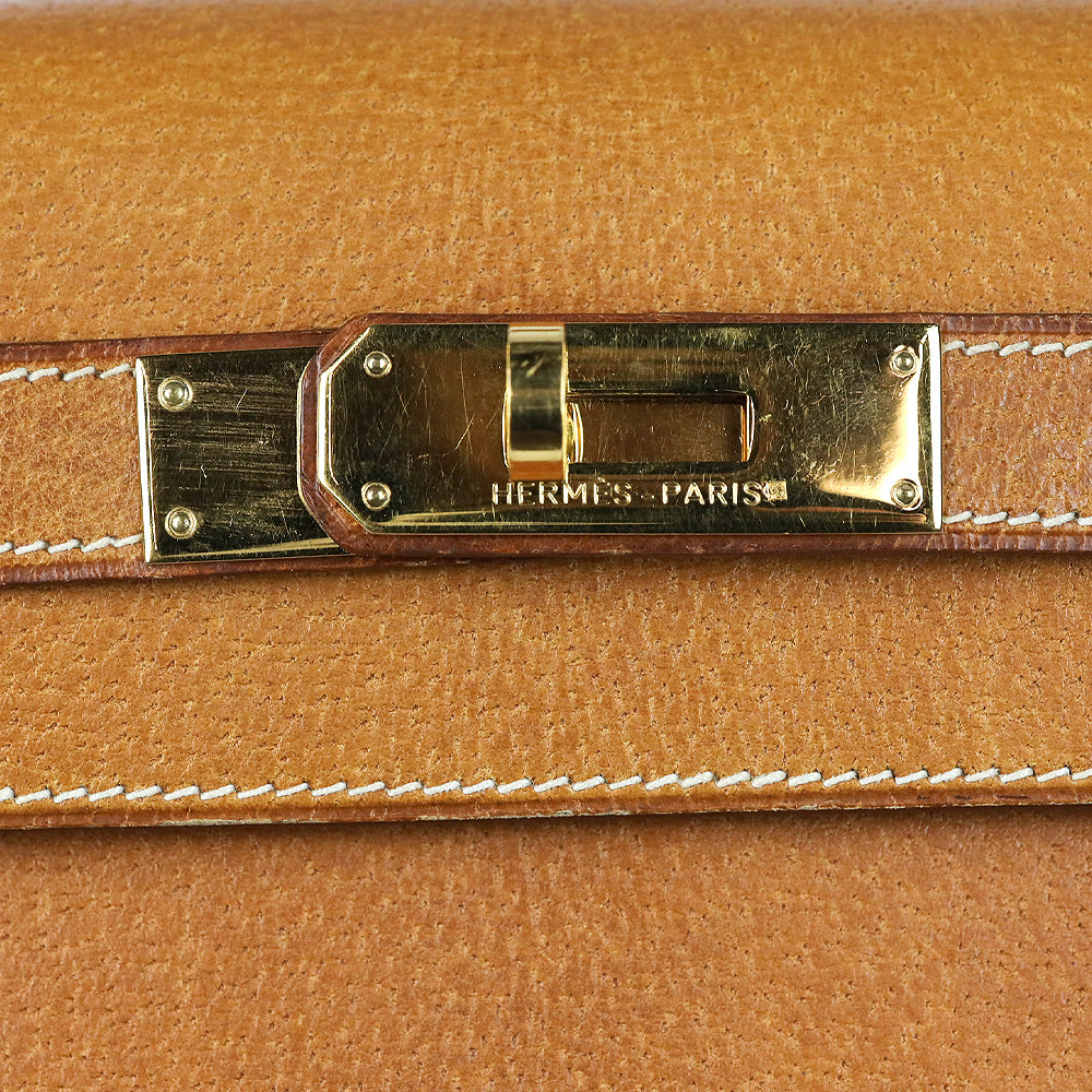 Hermès Kelly Sellier 28 Naturel Sable Peau Porc Gold Hardware