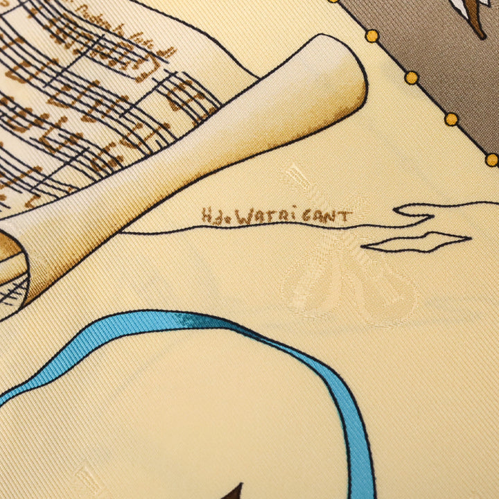 Hermès Le Carnaval de Venise by Hubert de Watrigant 90cm Silk Scarf