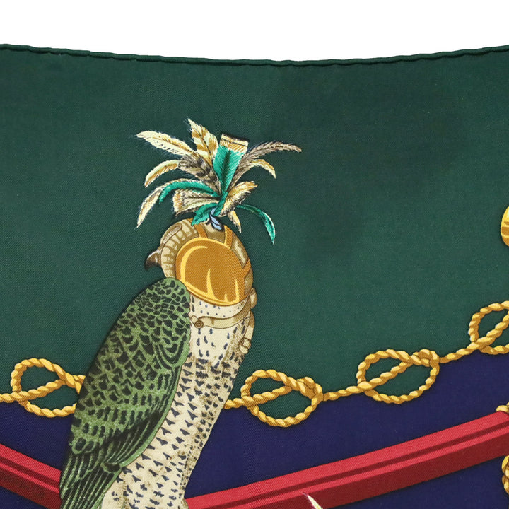 Hermès Les Oiseaux du Roy Silk Carré 90 Scarf