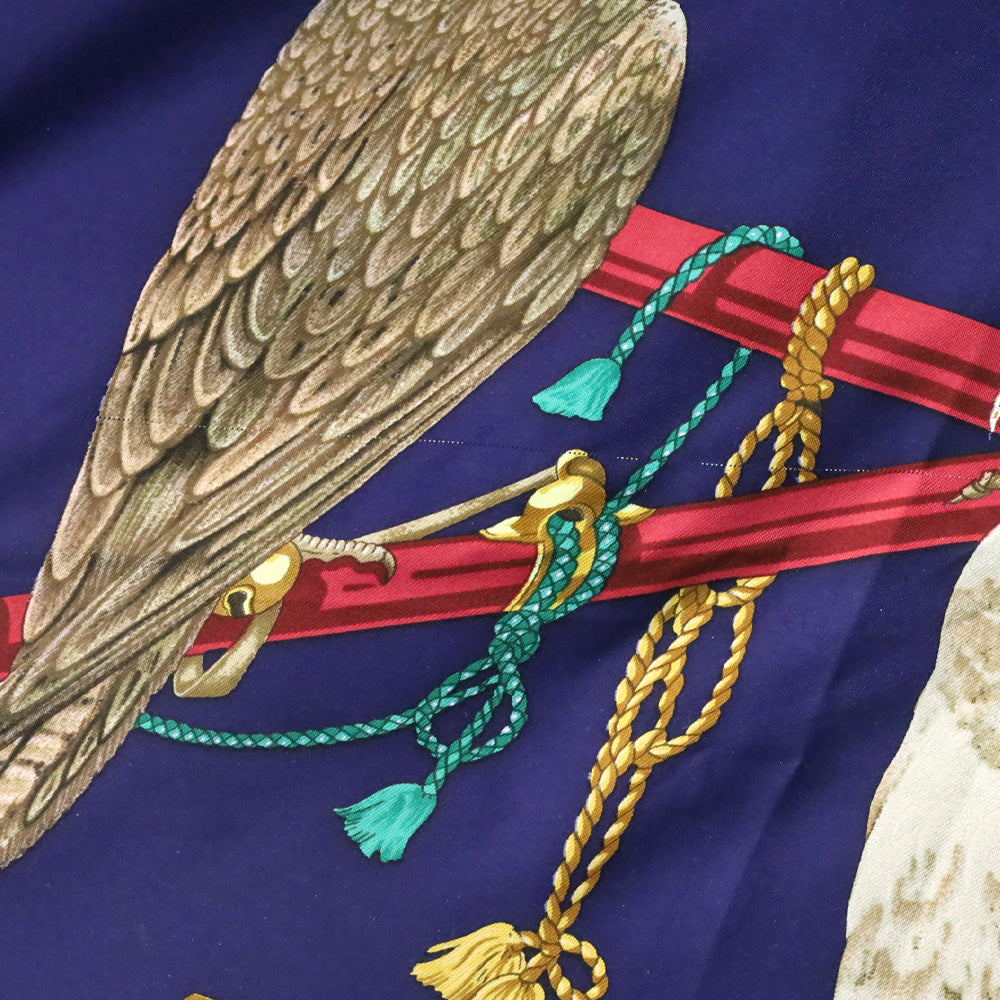 Hermès Les Oiseaux du Roy Silk Carré 90 Scarf