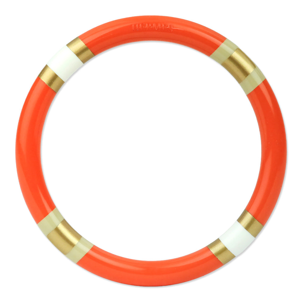 Hermès Orange H Equipe Small Model Bangle Bracelet